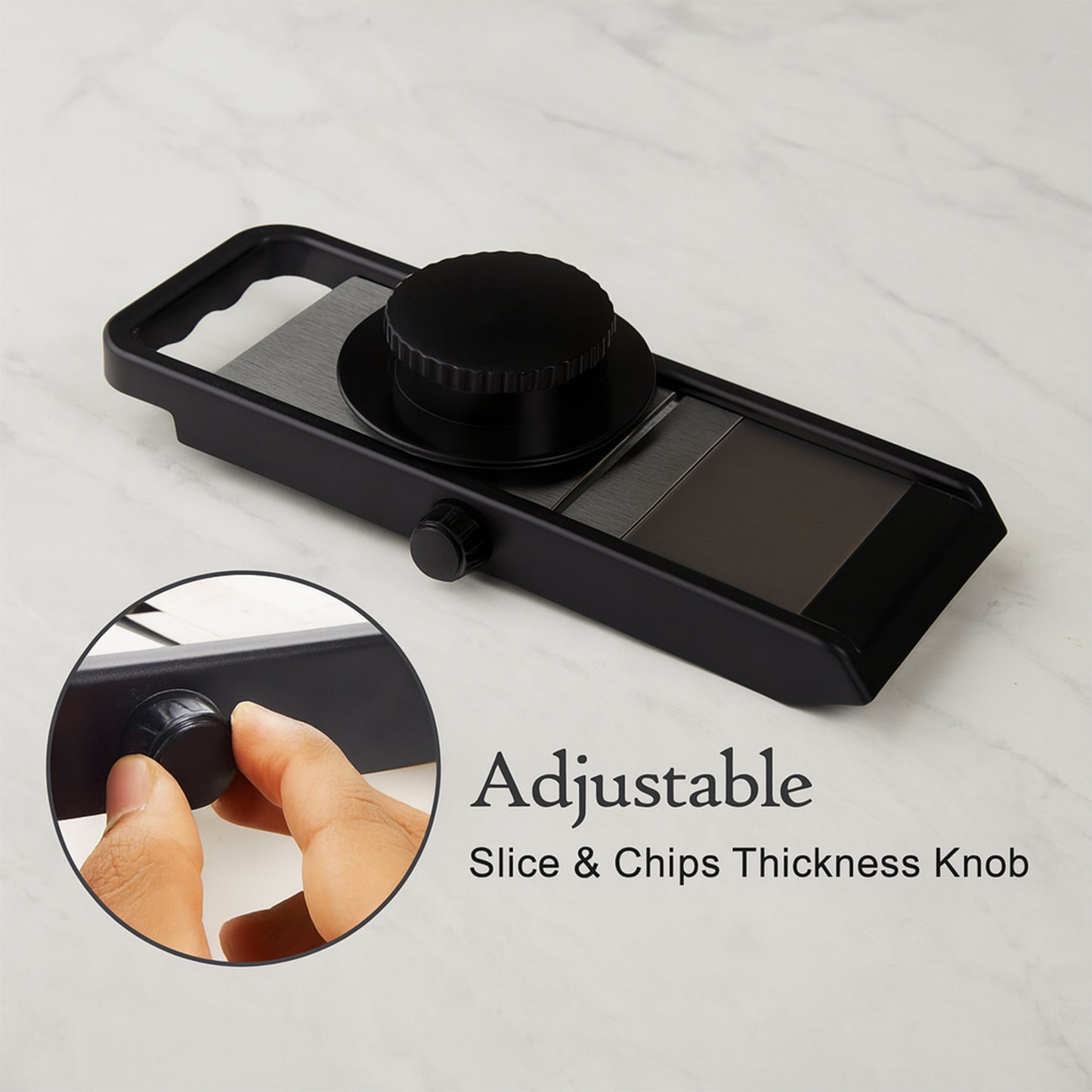 Premium Adjustable Vegetable Fruit Slicer With Sharp Stainless Steel Blade