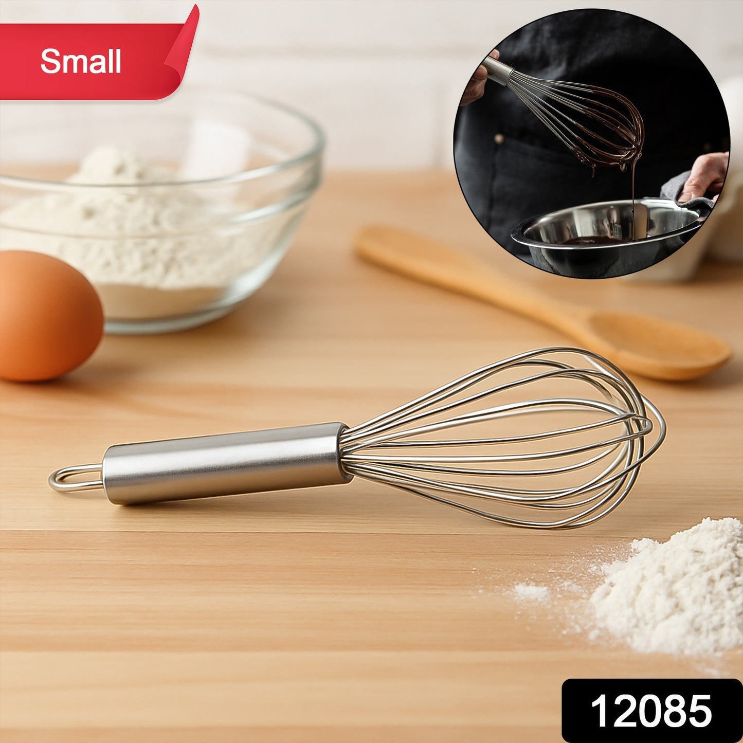 Small Stainless Steel Balloon Whisk (20cm 1 Pc)