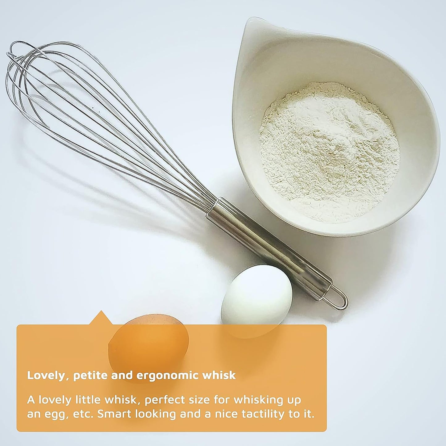 Large Stainless Steel Balloon Whisk Heavy-duty Kitchen Tool (30cm 1 Pc)